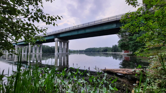 Pont Jacques Cartier De Sherbrooke Et Rivière Magog 20 Juillet 2021 (Vue K1) 5H44 Cliquez Pour